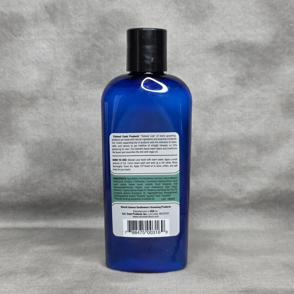Col Conk Natural High Desert Breeze Beard Wash‎ w/Argan Oil, Tea Tree 6 fl oz